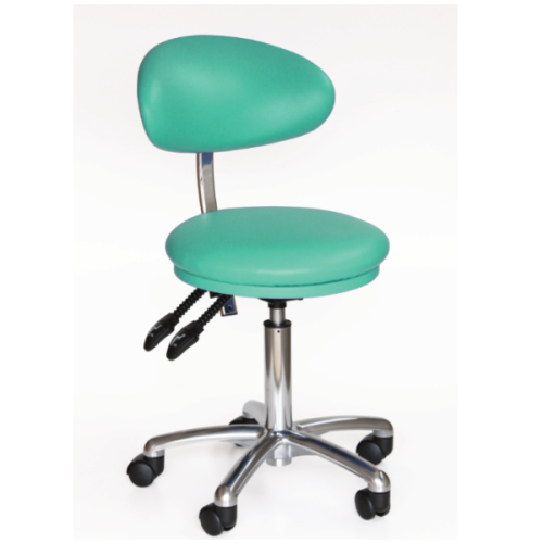 Small Dental Stool with Back Rest